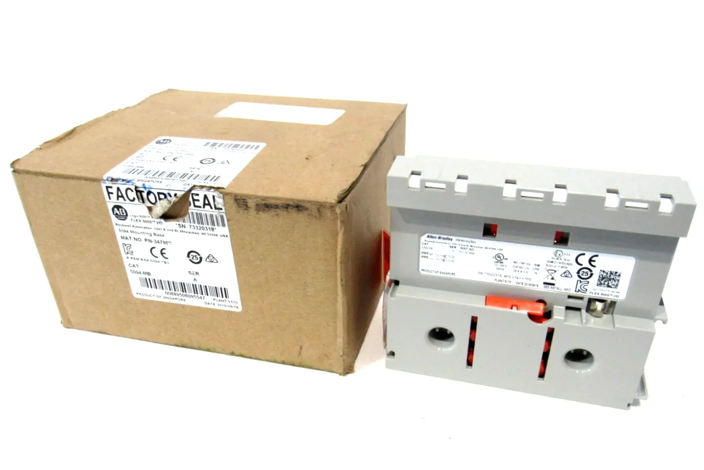 ALLEN BRADLEY 5094-MB MOUNTING BASE SER.A 5094MB NEW SURPLUS