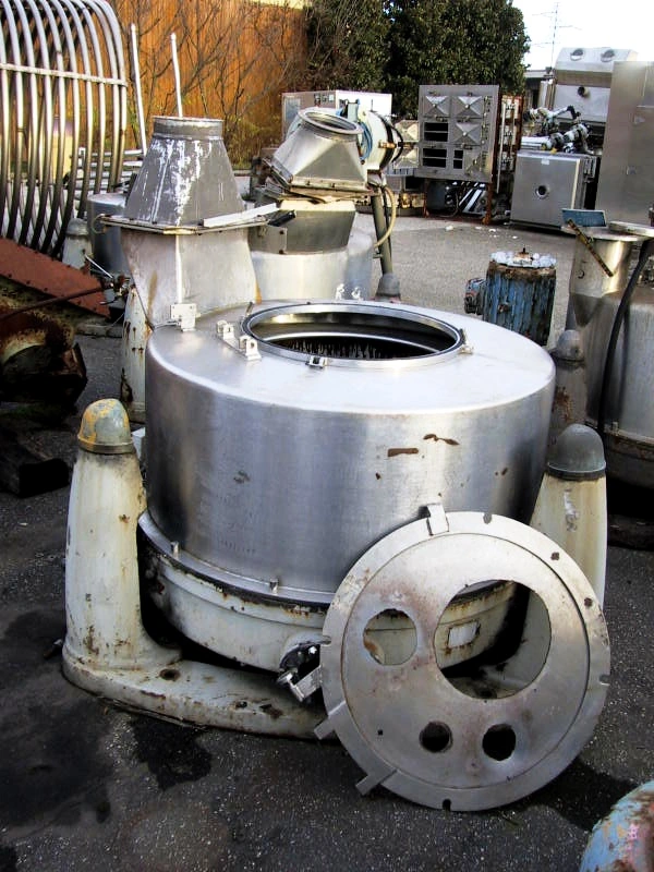 Comi-Condor 1000mm solid basket centrifuge, 316SS.