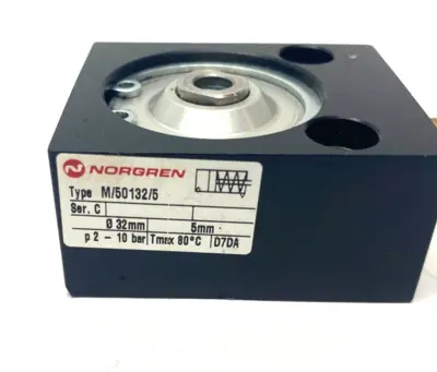Used Norgren Ser. C Pneumatic Clamping Cylinder 32mm Bore 5mm Stroke Pneumatic Cylinders Michigan US | Maverick Industrial Sales #1390726
