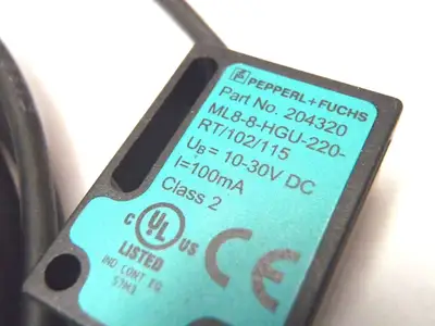 New | in-Stock Pepperl + Fuchs Convergent Mode Sensor ML8-8-HGU-220-RT/102/115 Photoelectric Sensors Michigan US | Maverick Industrial Sales #1400420