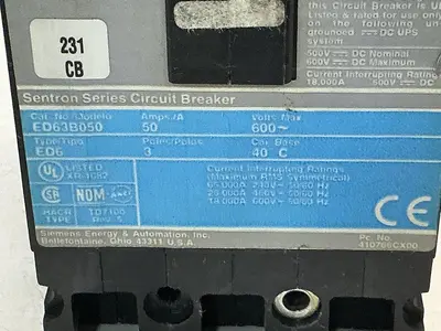 USED SIEMENS ED63B050