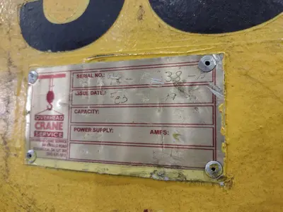 35 TON X 48" OVERHEAD CRANE CO C-HOOK COIL LIFT ATTACHMENT: STOCK #23456