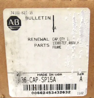 NEW SEALED ALLEN BRADLEY 1336-CAP-SP15A CAPACITOR SER.A 1336CAPSP15A