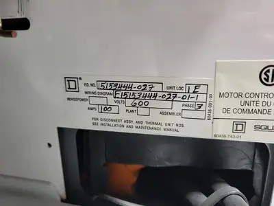 USED SQUARE D MODEL 6