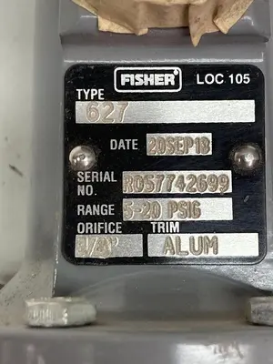 USED FISHER TYPE 627
