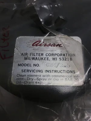 Airsan CH4/2 5 Air Filter for Air intakes on Compressors Blowers and Engines