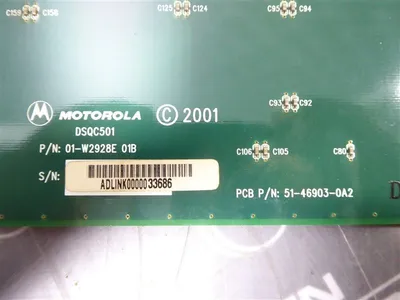ABB / Motorola DSQC 501 S4C+ Backplane Board 3HAC3617-1/022 01-W2928E 01B Used