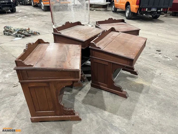 Used 4 VINTAGE DAVENPORT WRITING DESKS _UNKNOWN_ Office Equipment Michigan US | Miedema Asset Management Group #554118