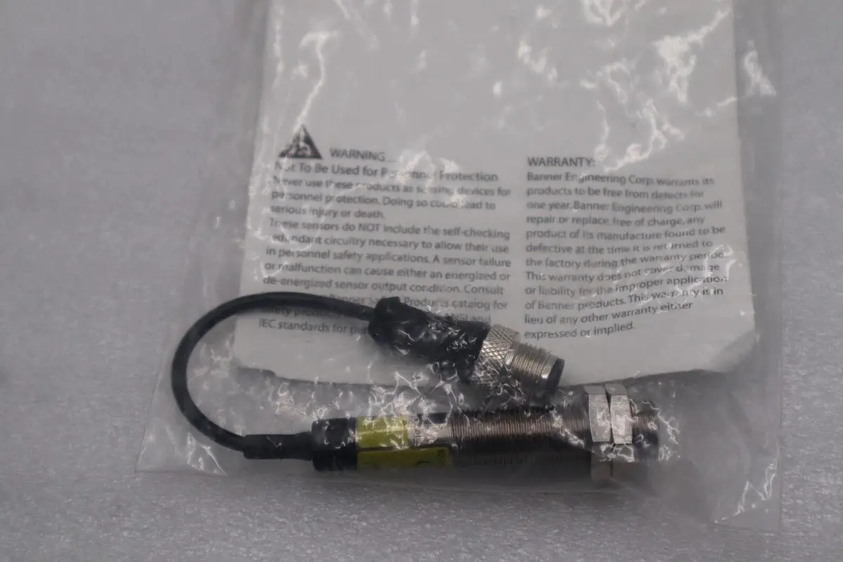 Banner M12PFF25Q5 Photoelectric Sensor 10-30 VDC NEW OPEN BOX STOCK L-205-C