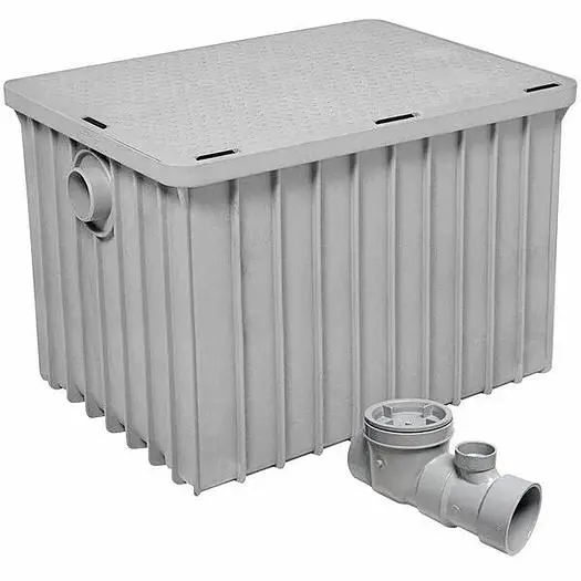 100 LB - 50 G.P.M. Grease trap with 3" hub -