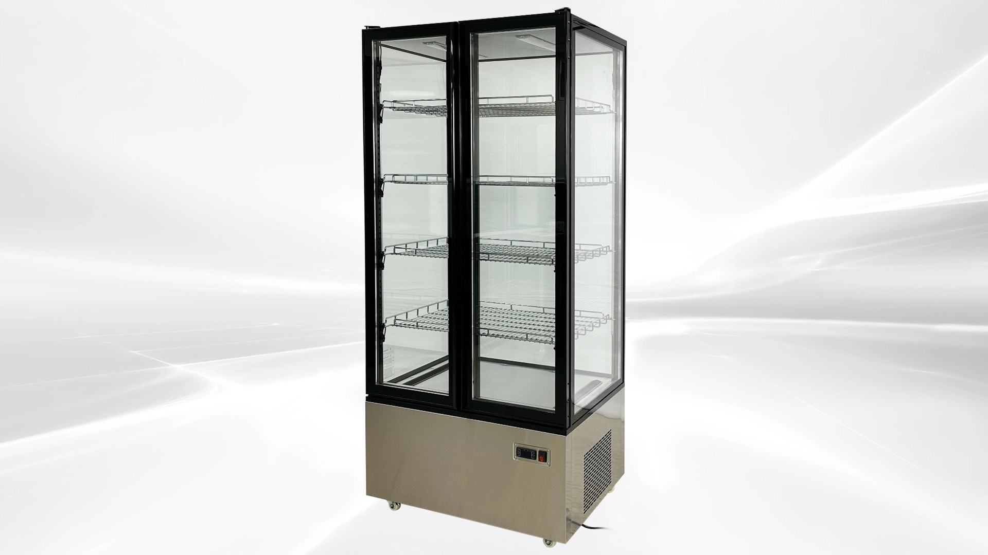 171-0266 4 Sided Glass Self Contained Bakery Display Cooler