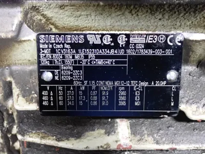 USED SIEMENS 1LE15231DA334JB4