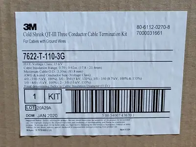 NEW 3M 7622-T-110-3G