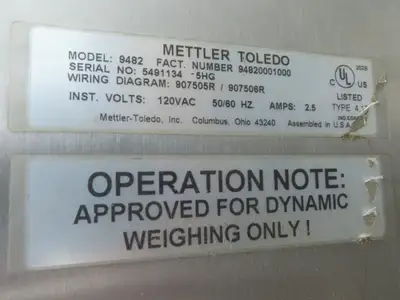 Used METTLER TOLEDO _UNKNOWN_ Belt Conveyors Indiana US | Arrow Industrial #1408544
