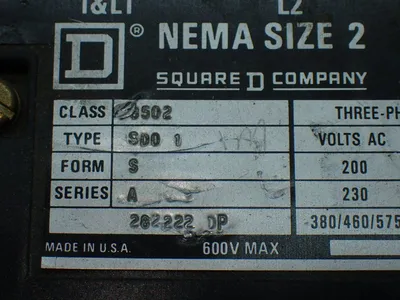 Used SQUARE D 3502 SD01 Starters Ohio US | HGR 24 #879668