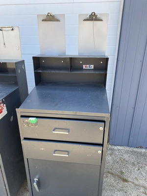 LOT OF 3 Rolling Mobile Workstation Storage Desks.