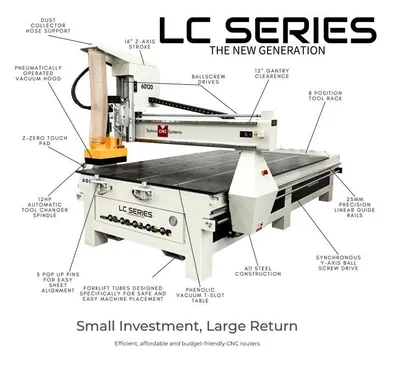 TECHNO LC Series Routers | Global Machine Brokers, LLC (2)