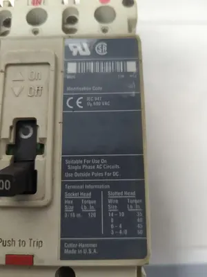 Used CUTLER-HAMMER HMCP100R3C Miscellaneous Equipment (Electrical & Power) | Surplus Asset Holdings #1202245
