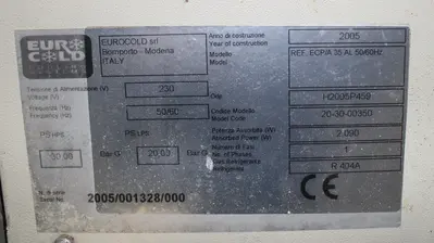 Used EURO COLD ECP/A 35 AL Chillers Kentucky US | Industrial Parts R Us Inc. #1323302