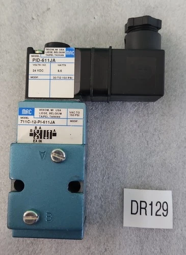 Used MAC VALVES 711C-12-PI-611JA Valves/Fittings Indiana US | J&J Industrial Supply #1073419