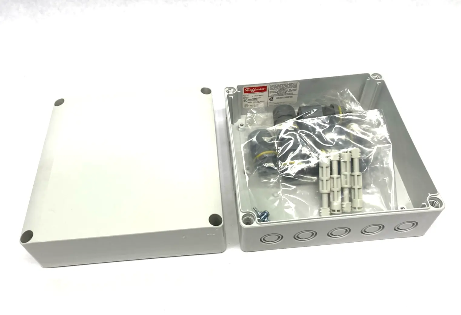 New | in-Stock Hoffman QLine E Enclosure, Polycarbonate, 7" x 7" x 4" Electrical Boxes Michigan US | Maverick Industrial Sales #1391863