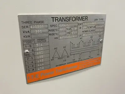 Used ITE ELECTRICAL PRODUCTS T4193H225 Distribution Transformers Ohio US | HGR 24 #1230531