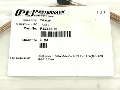 New | in-Stock Pasternack PE3573-72 Cable & Wire Michigan US | Maverick Industrial Sales #1392784