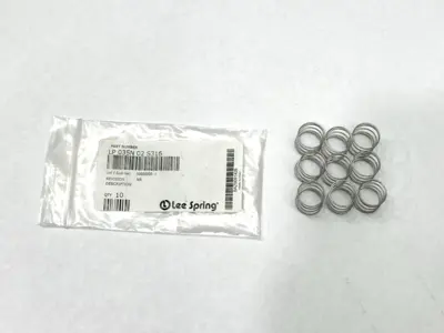 USED LEE SPRING COMPRESSION SPRING 1" X .72" OD X .203" H LOT OF 9