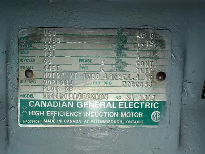 USED GE MOTOR 150HP