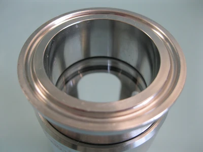 1-1/2" LJ Star Stainless Borosilicate Inline Flow Indicator Sightglass L5