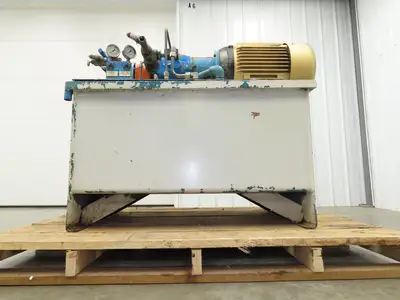 Eaton Vickers Hydraulic Power Unit 120 Gal 29GPM 3000PSI 30Hp 230/460V 3Ph-READ*
