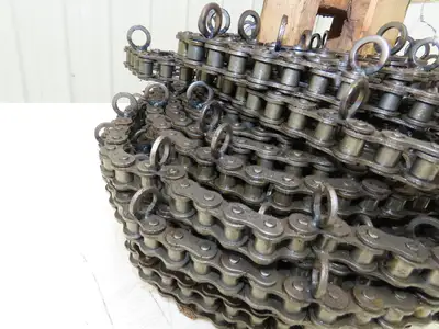 Dematic FMH 20052-000 Cable Chain Loop Ring Attachment #50 Roller Chain 80Ft