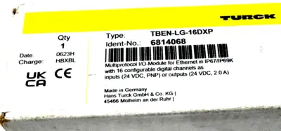 NEW TURCK TBEN-LG-16DXP I/O MODULE 6814068 TBENLG16DXP