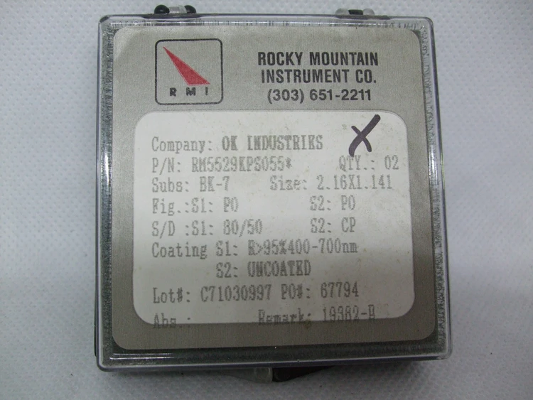 Used ROCKY MOUNTAIN CO. RM5529KPS055 Medical Equipment - Other | BG Industrial Surplus #471714