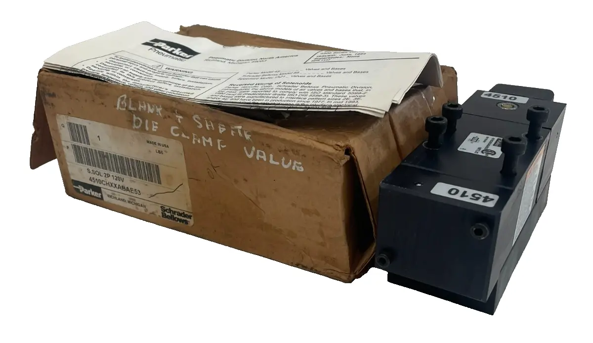 NEW PARKER 4510CHXXABAE53 PNEUMATIC SOLENOID VALVE 150 PSI MAX