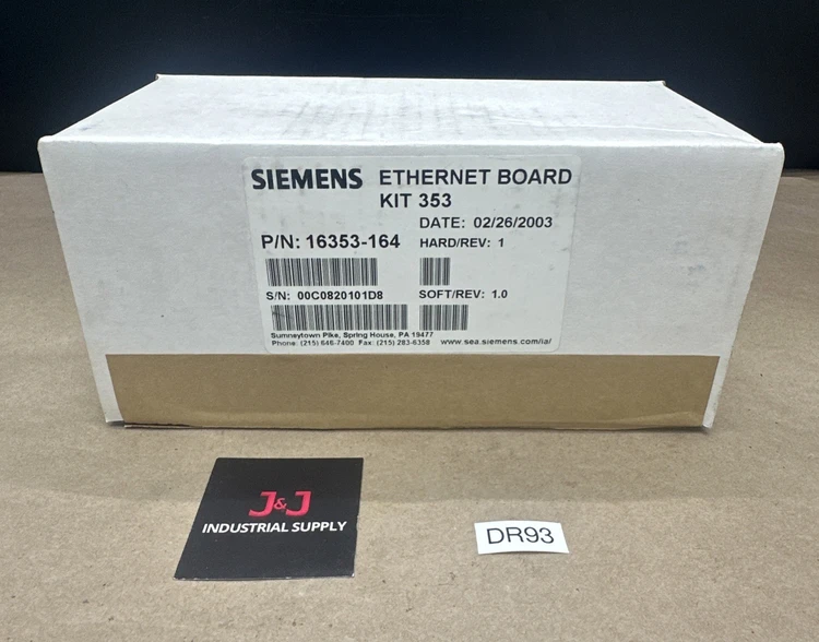 New | in-Stock Siemens 16353-164 Misc Electrical & Power Parts Indiana US | J&J Industrial Supply #514653