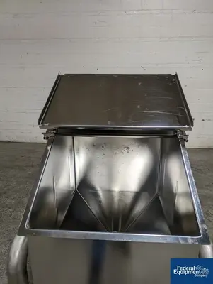 N/A Portable Stainless Steel Powder Bin