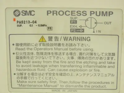 SMC PA5213-04 Air Pneumatic Diaphragm Process Pump 01.-0.5MPa