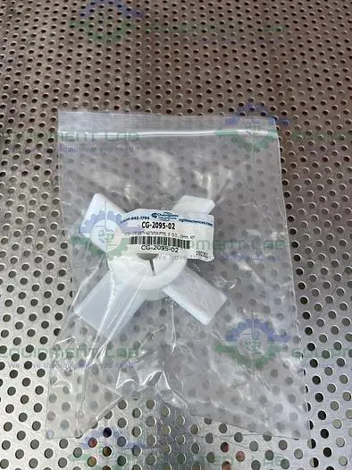 NEW CHEMGLASS CG-2095-02 PTFE AGITATOR FOUR BLADE, 5" FITS 19MM SHAFT 45° IMPELLER