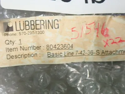 New | in-Stock LUBBERING 80423604 Tooling & Accessories (Other) Ohio US | HGR 24 #1083936
