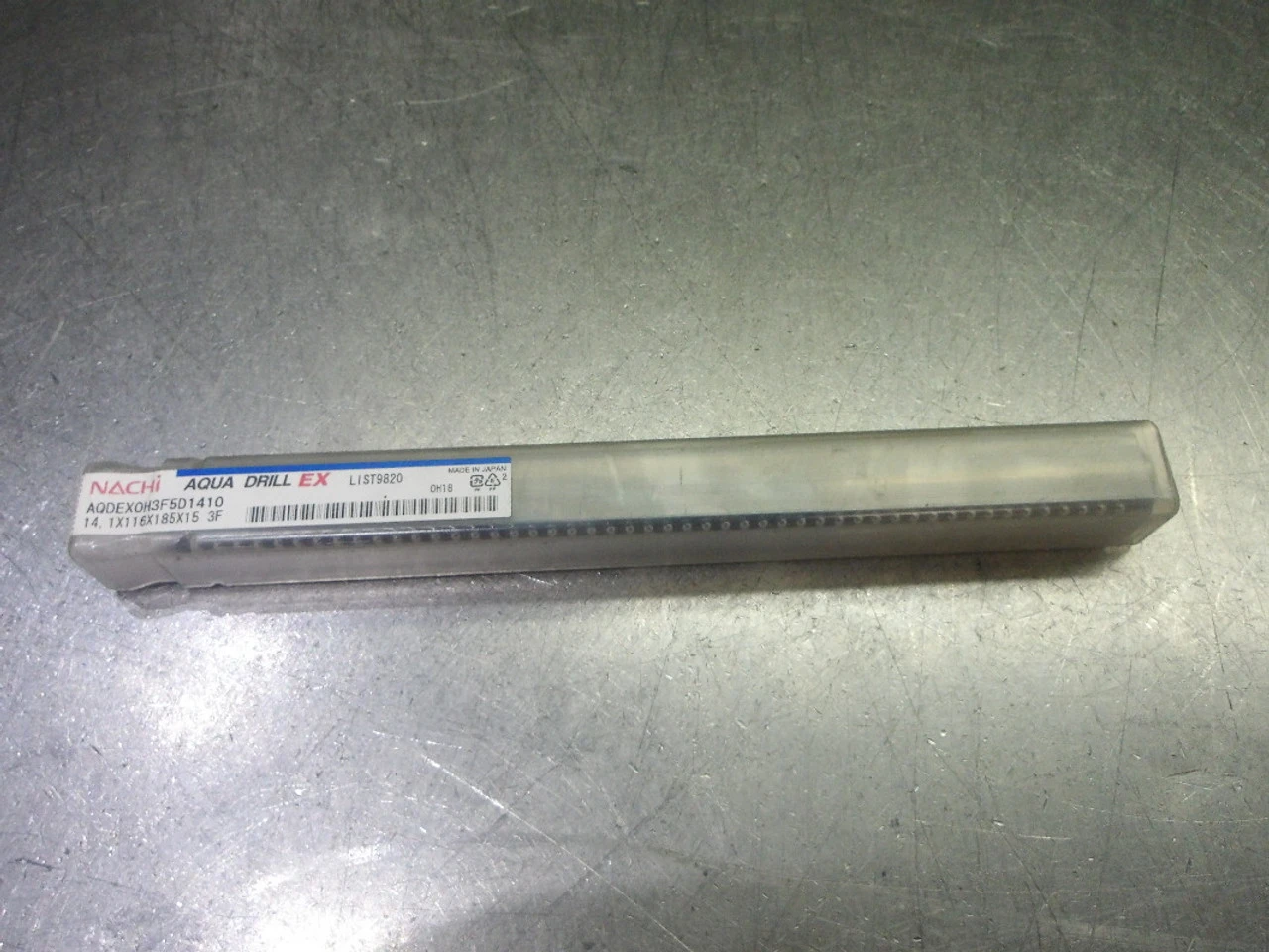 Nachi 14.1mm 3 Flute Coolant Thru Carbide Drill AQDEX0H3f5d1410 (LOC982A)