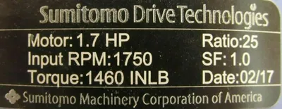 NEW SUMITOMO CNHX-6100Y-25 SPEED REDUCER 25:1 CNHX6100Y25
