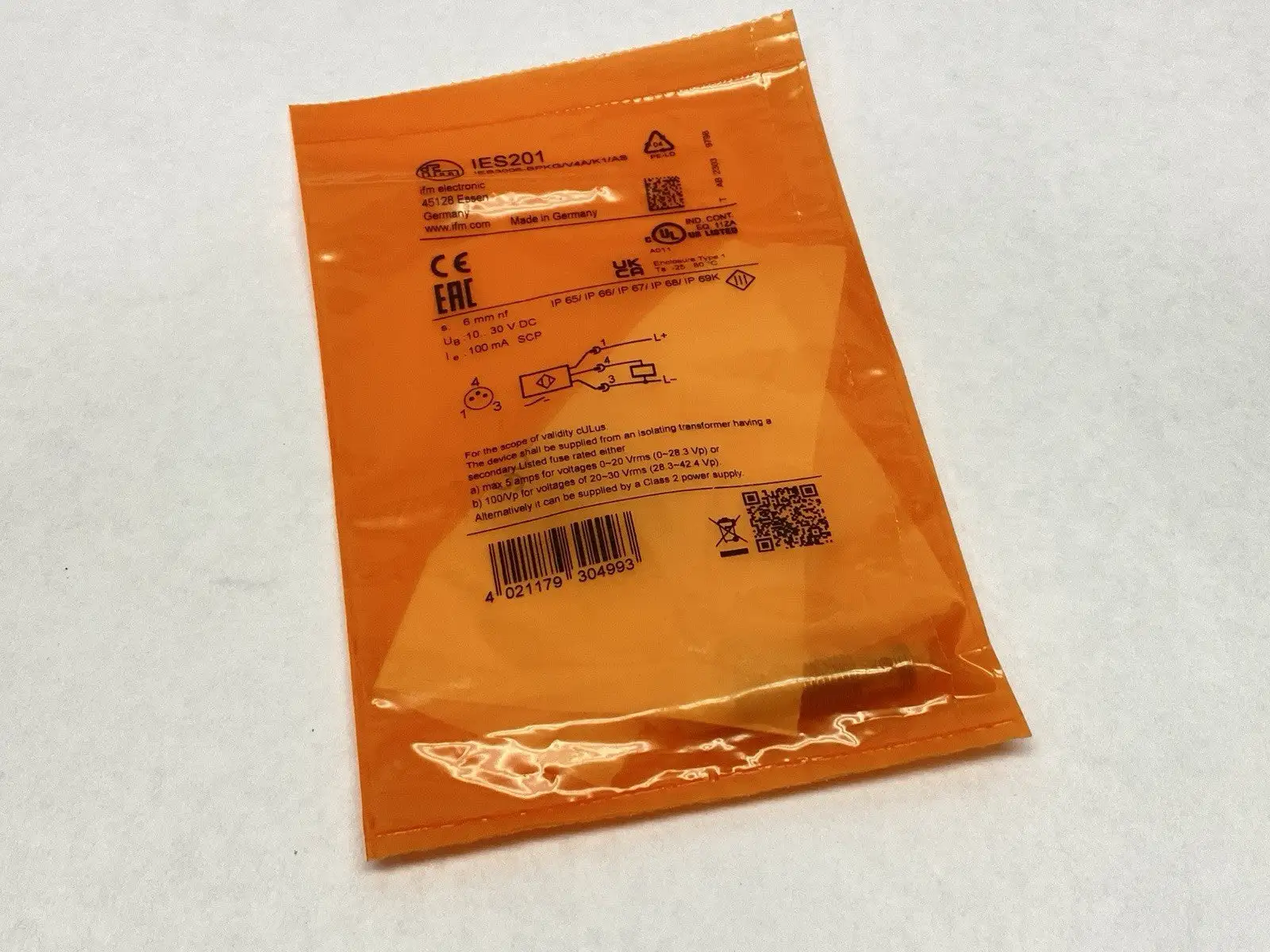 IEB3006-BPKG/V4A/K1/AS | Ifm IES201 Inductive Proximity Sensor - New