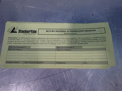 New | in-Stock STOCKER YALE SLT13D1KDDDX Lighting Ohio US | HGR 24 #901192