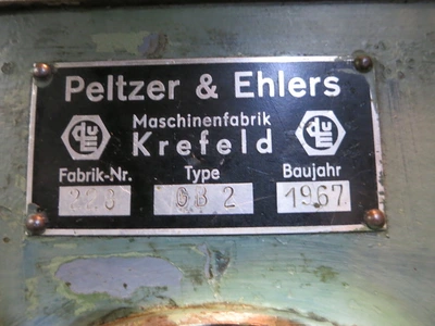 USED 1967 PELTZER & EHLERS GB2