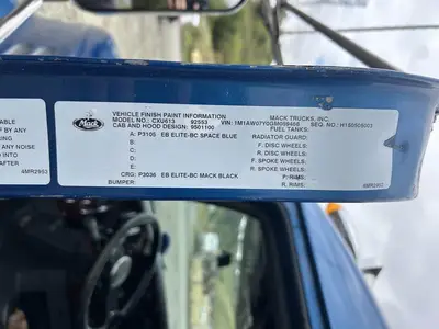 USED 2016 MACK PINNACLE CXU613