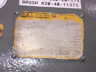 75 hp Baldor DC Motor