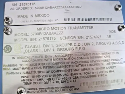 NEW Micro Motion 5700 R12 ABAAZZZ AAAAATGMV