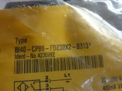 NEW TURCK ELEKTRONIK BI40-CP80-FDZ30X2-B3131