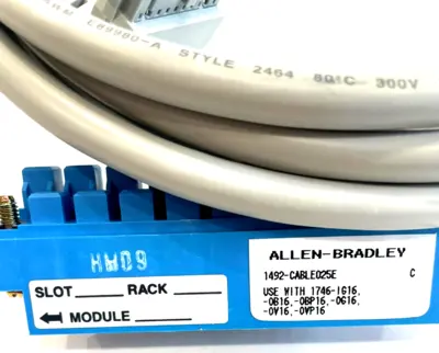 ALLEN BRADLEY 1492-CABLE025E PRE WIRED CABLE 1492CABLE025E SER. C NEW,SURPLUS